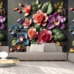 flower-paradise-3d-wallpaper